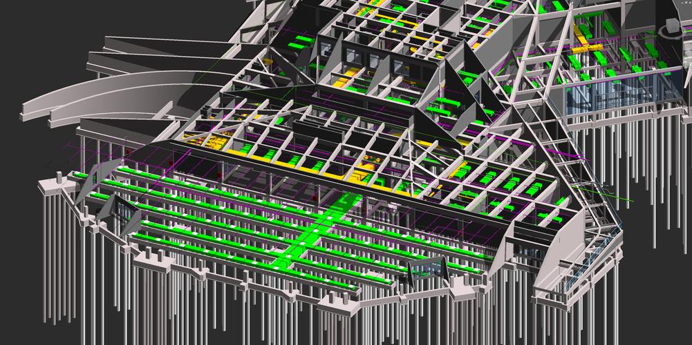 完成bim模型調整后