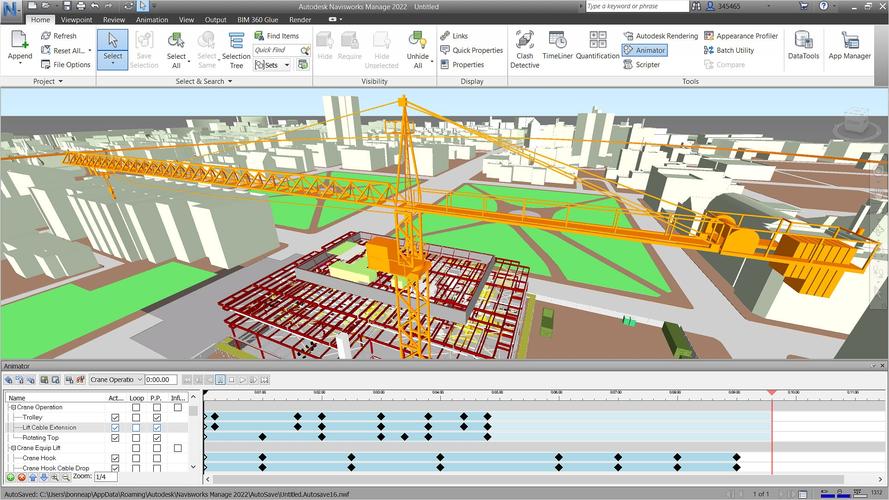 步驟詳解：如何用Navisworks進行施工進度模擬 - BIM,Reivt中文網