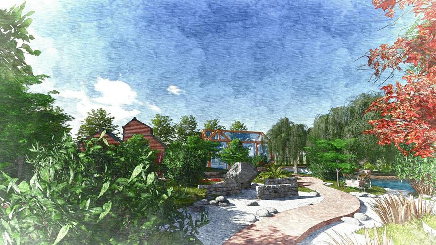 手繪風(fēng)格的lumion效果圖 - BIM,Reivt中文網(wǎng)