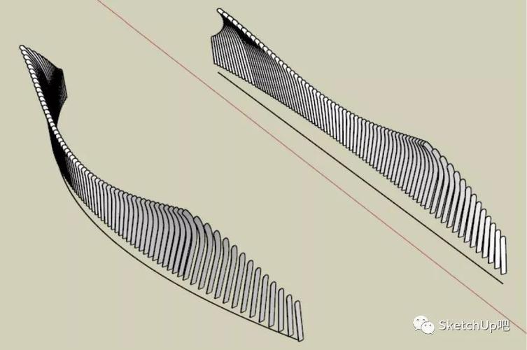 SketchUp制作雙曲弧形景觀橋教程（尋找雙曲弧形鋁單板廠家） - BIM,Reivt中文網(wǎng)