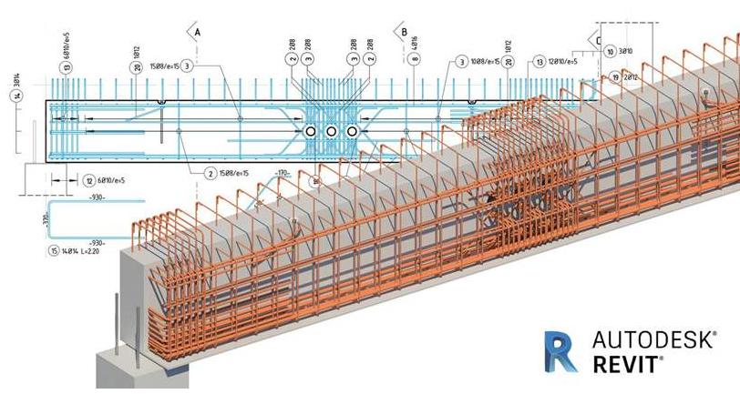 Revit軟件用于梁鋼筋布置 - BIM,Reivt中文網