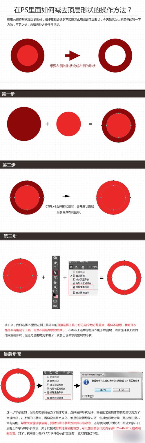 PS頂層形狀如何使用減去功能？簡易指南：PS頂層形狀減去功能詳解。 - BIM,Reivt中文網