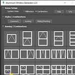 Aluminum Window Generator 2.0 for 3dmax2018-2026官方正版下載,附詳細圖文安裝教程! Aluminum Window Generator 2.0 for 3dmax2018-2026官方正版下載,附詳細圖文安裝教程!